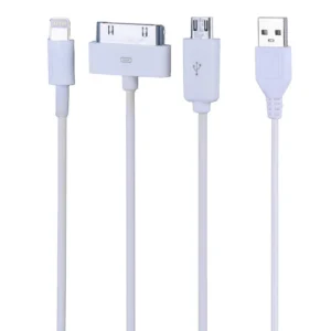 کابل شارژ سه سر ip4 ip5 micro