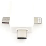 تبدیل OTG سه سر USB3.0 typeC lightning Micro - تصویر 2