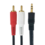 کابل یک به دو AUX to AV 1.5m پک سلفونی
