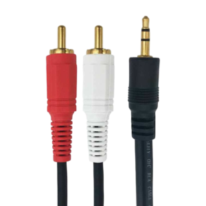کابل یک به دو AUX to AV 1.5m پک سلفونی