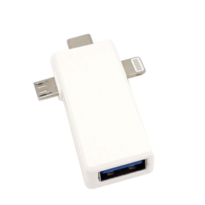 تبدیل OTG سه سر USB3.0 typeC lightning Micro